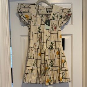 Tuckernuck Cream Floral Mini Dress